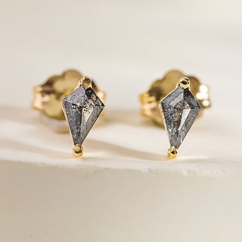 Ohrstecker mit Salt and Pepper Diamanten Ansa