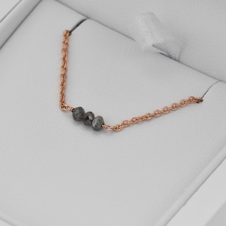 Goldarmband mit salt'n'pepper Diamanten Ulla 36343