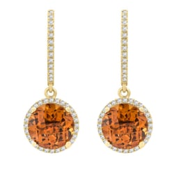 Ohrringe mit Citrinen und Diamanten Ciara