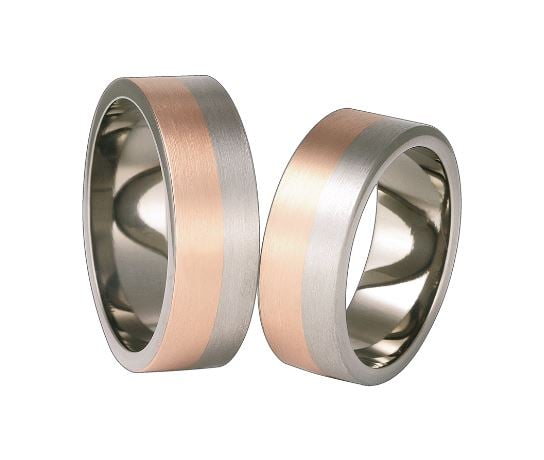 Eheringe aus Titan und Gold Buster 106559