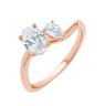 Ring mit ovalem Moissanit