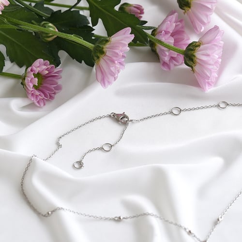 Dezente Kette mit weißer Perle Marta