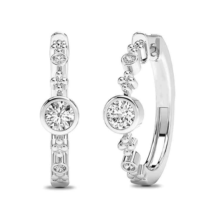 Elegante Creolen mit Diamanten Kitto