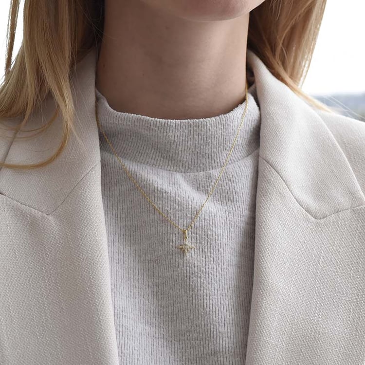 Anhänger in Form eines Diamantsterns Lynx 93357