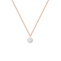 Minimalistische Kette mit weißem Opal Renny