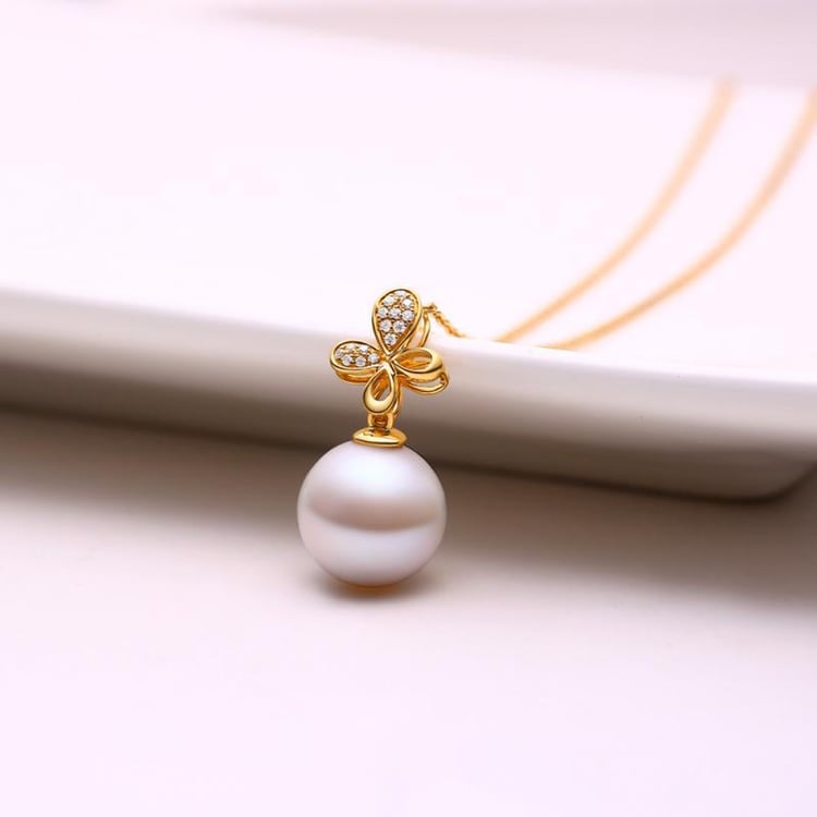 Anhänger mit 12-13mm Perle und Diamanten Maire 12840