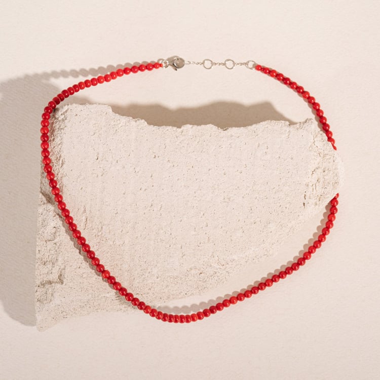 Silberne Korallen-Kette Norma 129325