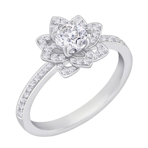 Goldener Ring in Blumenform Aaron