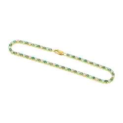 Tennisarmband mit Smaragden und Diamanten Kendrick