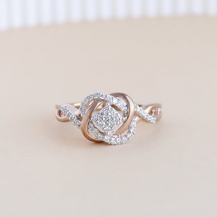 Geflochtener Ring mit Lab Grown Diamanten Ecrin