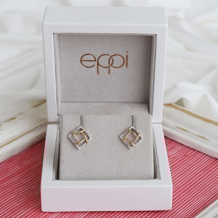 Atypische Ohrringe mit Diamanten Norabel 93434