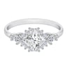 Silberner Ring mit Princess-Moissanit Medrie
