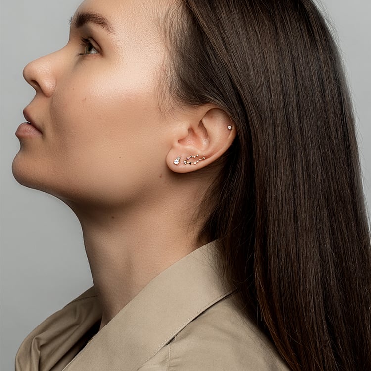 Ohrring mit Sternzeichen Pisces 95336