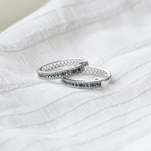 Creolen mit Diamanten Brittany