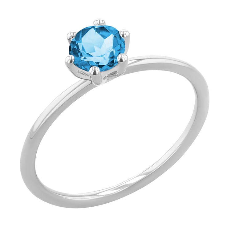 Verlobungsring mit Schweizer Topas Birdie