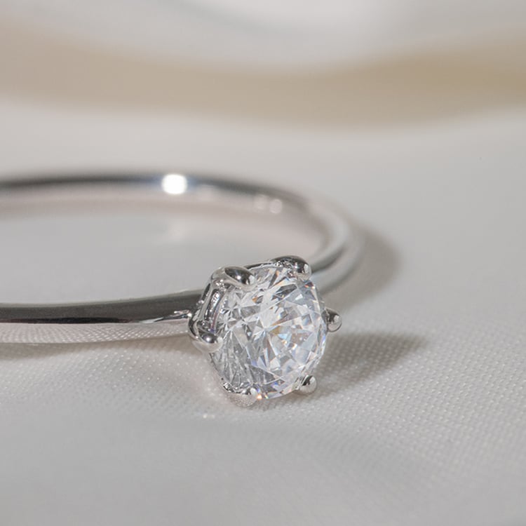 Goldener Verlobungsring mit 1ct IGI zertifiziertem Lab Grown Diamanten Birdie 148488