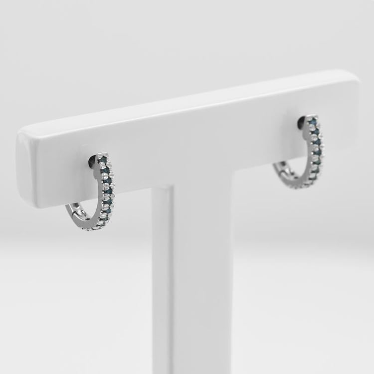 Elegante Creolen mit blauen Diamanten Gomati 45930