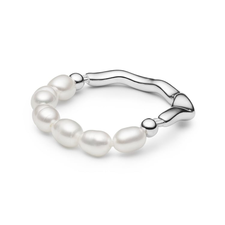 Silberring mit Perlen Ariel