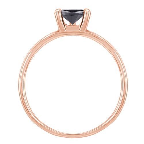 Ring mit schwarzem trillion Diamant Valla