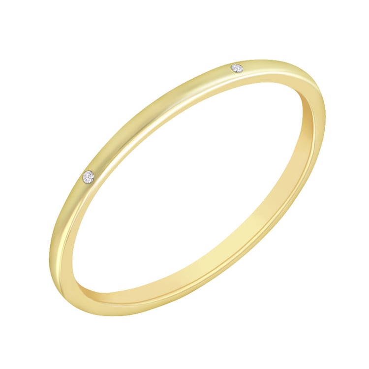 Minimalistische Eheringe aus Gold Claudia 70726