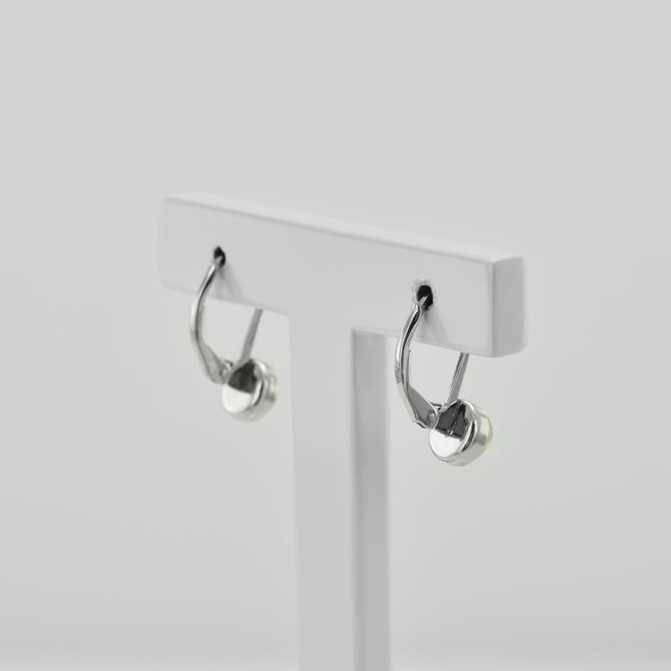 Silberne Hängeohrringe mit natürlichen Opalen Maumo 34124