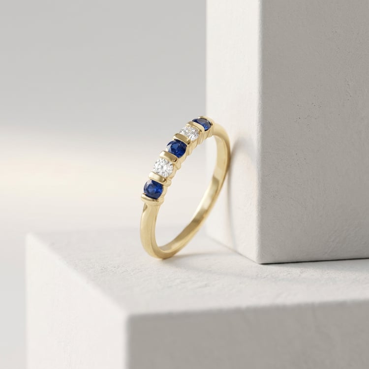 Eternity-Ring mit Saphiren und Diamanten Dalis 170731