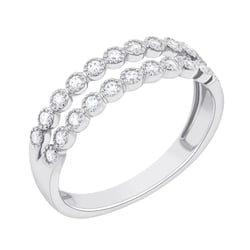 Doppelter Eternity-Ring mit Diamanten Winoc