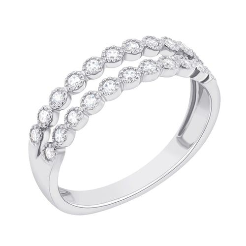 Doppelter Eternity-Ring mit Diamanten Winoc