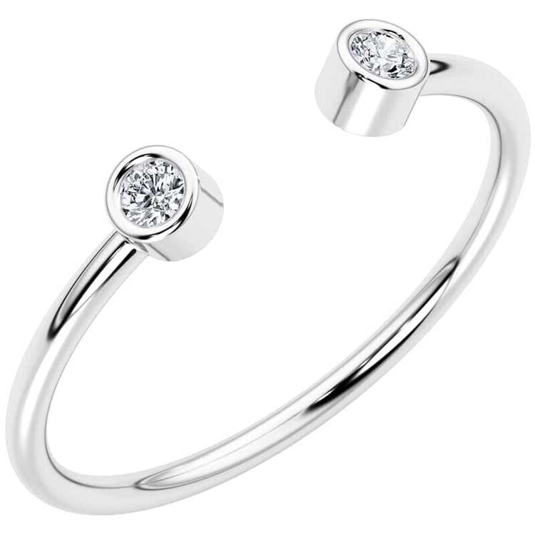 Offener Ring mit zwei Lab Grown Diamanten Orion 139931