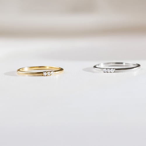 Silberner Diamantring Nicklas