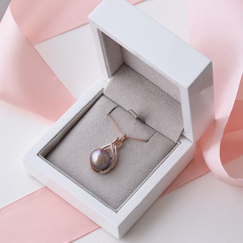 Anhänger mit Perle und Diamanten Renata