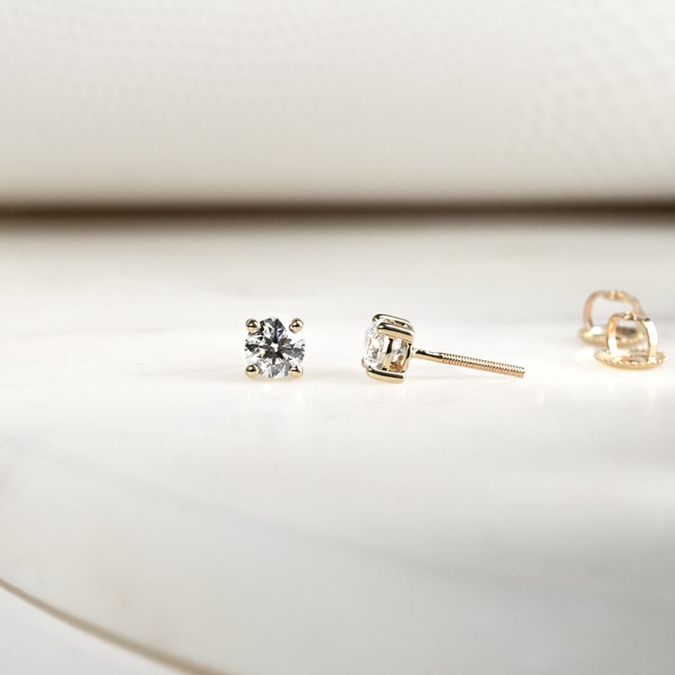 Ohrstecker aus Gold mit IGI-zertifizierten 0.50ct Lab Grown Diamanten Christi 132860