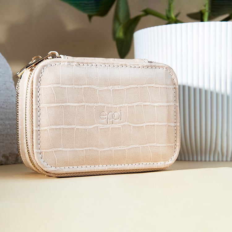 Beigefarbene Reise-Schmuckschatulle Venice 113163