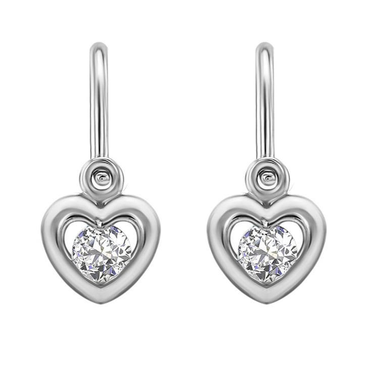 Goldene Kinderohrringe mit Herzen Aurora 30960