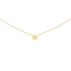 Goldene Kette mit Buchstabe M Mary