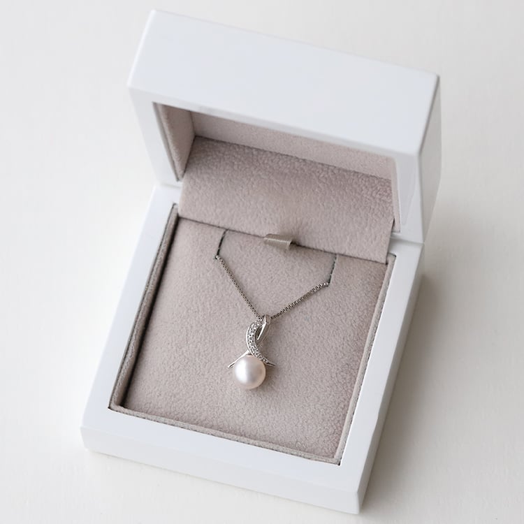 Anhänger aus Silber mit Perle 74202