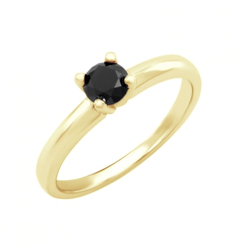 Verlobungsring mit schwarzem Diamant Zandia