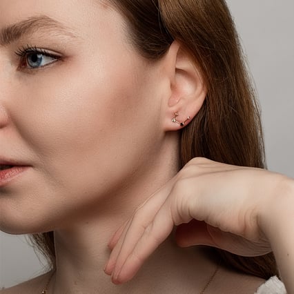 Ohrring mit Sternzeichen Virgo