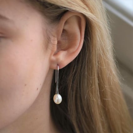Minimalistische Perlenohrringe Antoniette