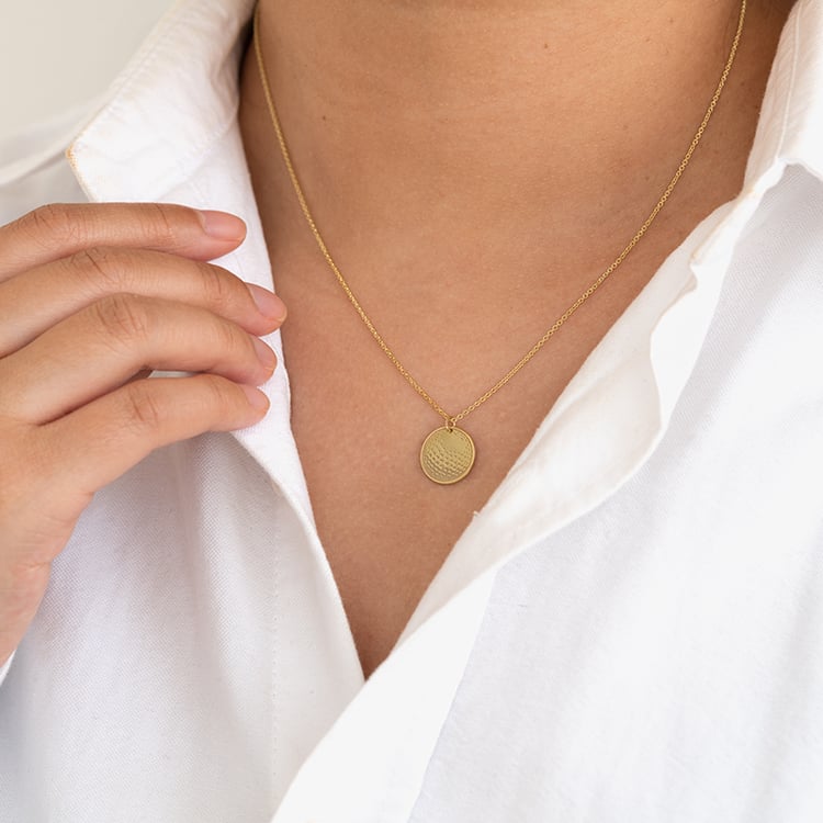 Silberner Anhänger Golfball mit Gravur Ihrer Wahl Golfball 124209