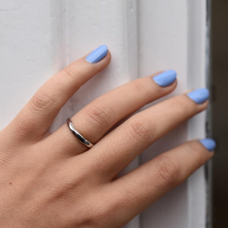 Unregelmäßige Trauringe mit glänzender Oberfläche Parnell 76505