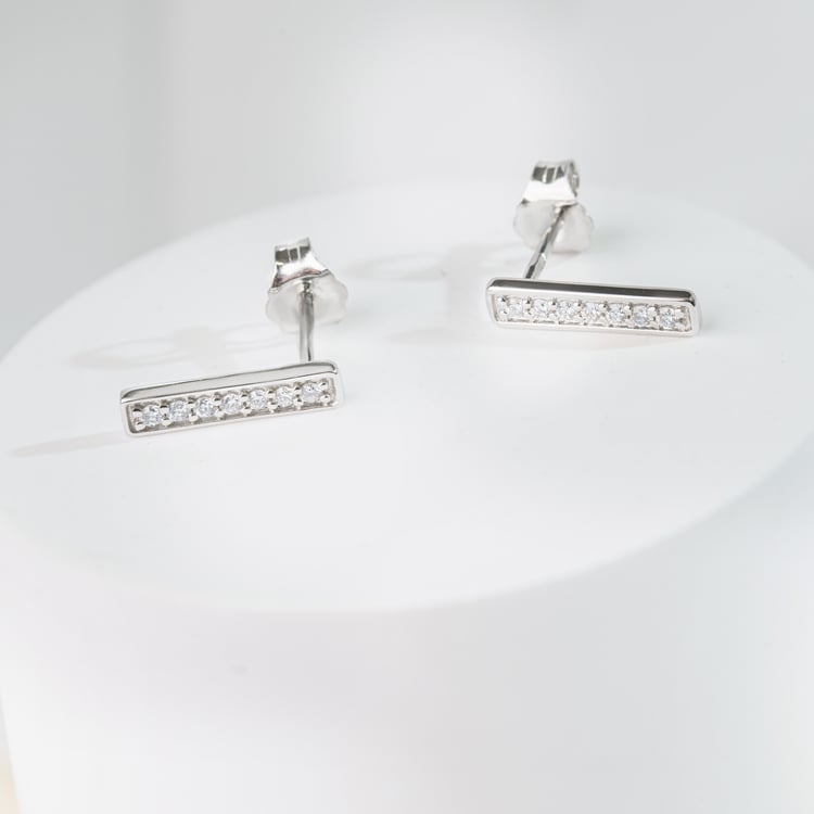 Goldene Ohrringe mit Lab Grown Diamanten Lena 164890