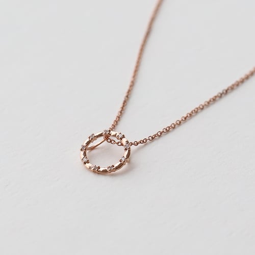 Goldene Karma Schmuckset mit Diamanten Lesley