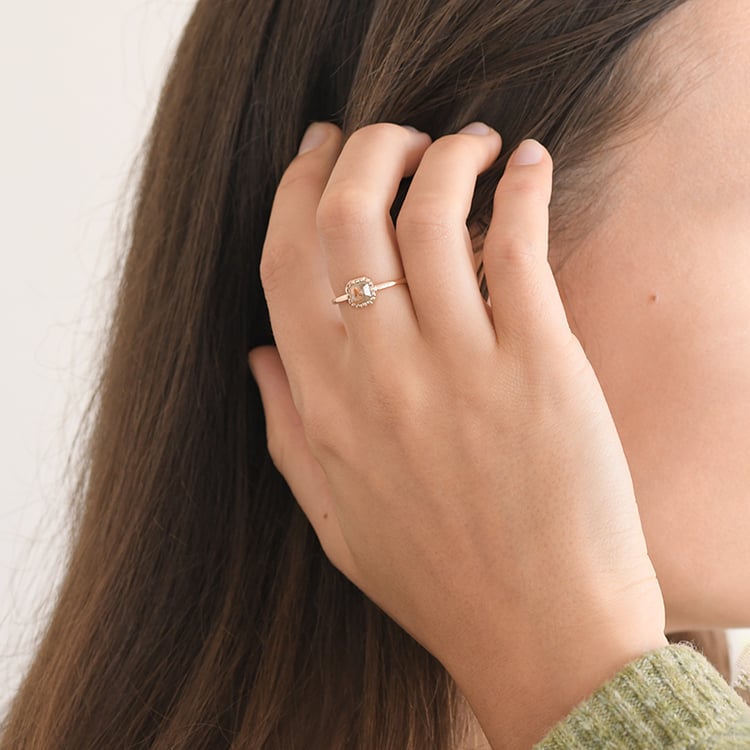 Ring mit einem Salt and Pepper Diamanten Tazia 111467