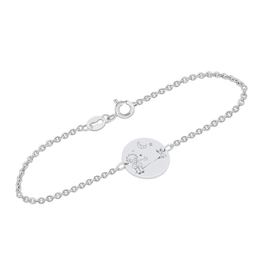 Goldenes Armband Der Kleine Prinz mit Fuchs und Gravur