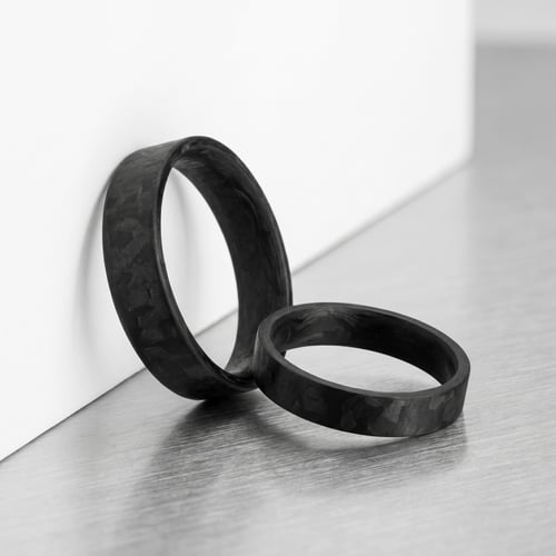 Einfache Karbon-Eheringe Yen