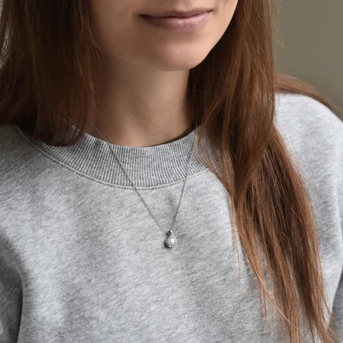 Schmuckset mit Perlen und Diamanten Kamila