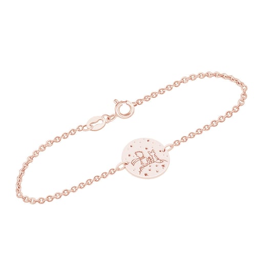 Armband Der Kleine Prinz mit Fuchs und Gravur aus Silber
