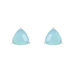 Silberne Ohrringe mit Chalcedonen Nellie