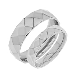 Design Eheringe aus Gold mit Muster Becy